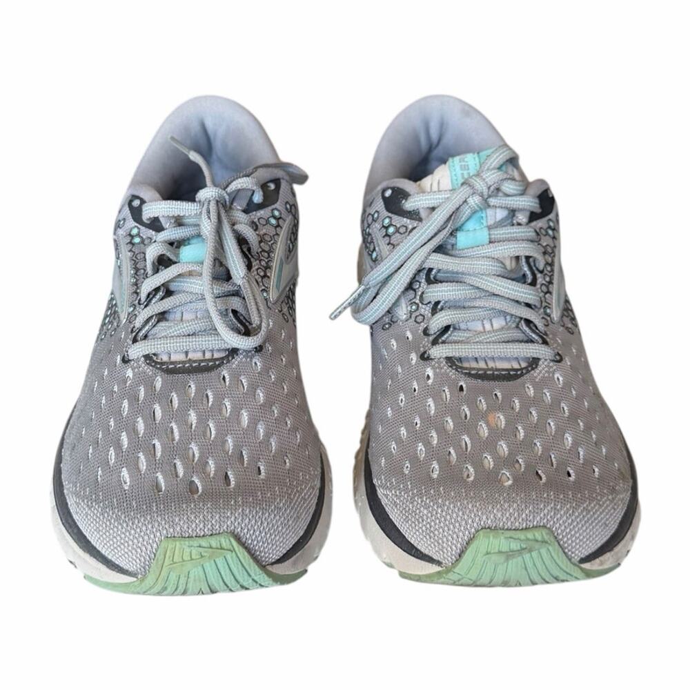 Brooks Glycerin 17 Running Shoes Gray Aqua Women’s Size 8 Sneakers